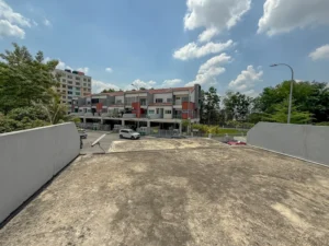 Townhouse Desa Jati Nilai - fasad hadapan facing open