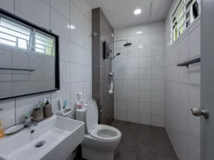 Bilik air rumah teres 2 tingkat Taman M Aruna Rawang, listing hartanah Ejen Syakir Zainol