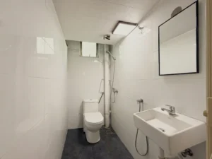 Bilik air 1 refurbished flat Taman Cheras Utama, Cheras dengan shower dan sink baharu