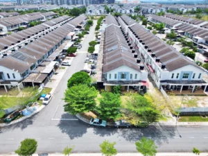 Teres 2 tingkat Bangi Avenue 2 Freehold, pandangan udara lot sudut